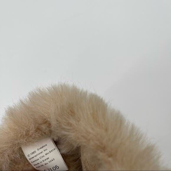 BUNNY PUPPET Graphics International 1985 Vintage Stuffed Animal Easter Spring - Picture 9 of 13